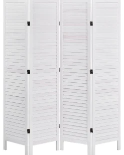 Divisorio per ambienti a 4 pannelli AVENES Bianco sporco 163 cm 170 cm