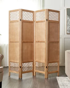 Divisorio per ambienti a 4 pannelli CERTOSA Marrone chiaro 163 cm 170 cm