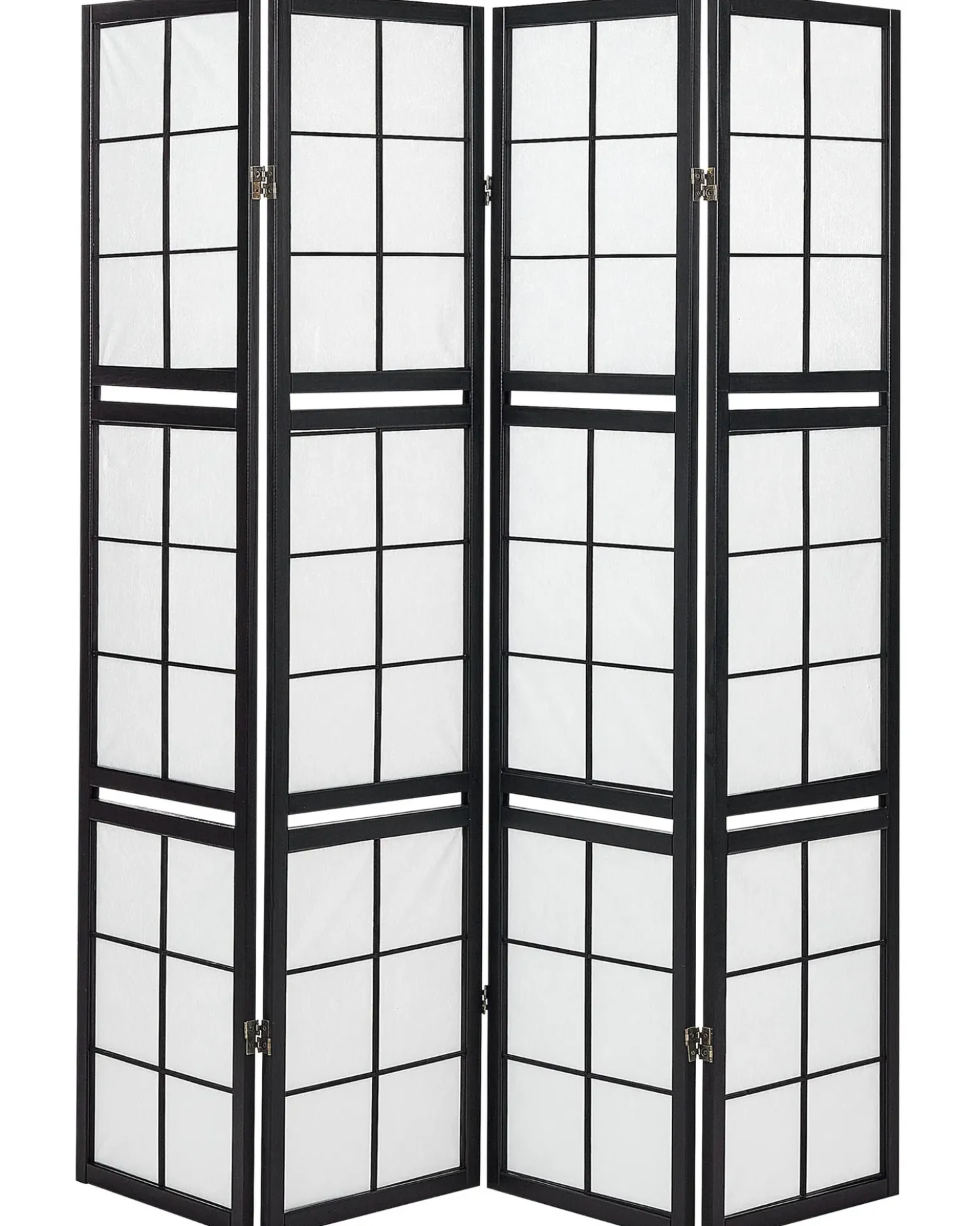 Divisorio per ambienti a 4 pannelli GOMAGOI Nero 120 cm 170 cm