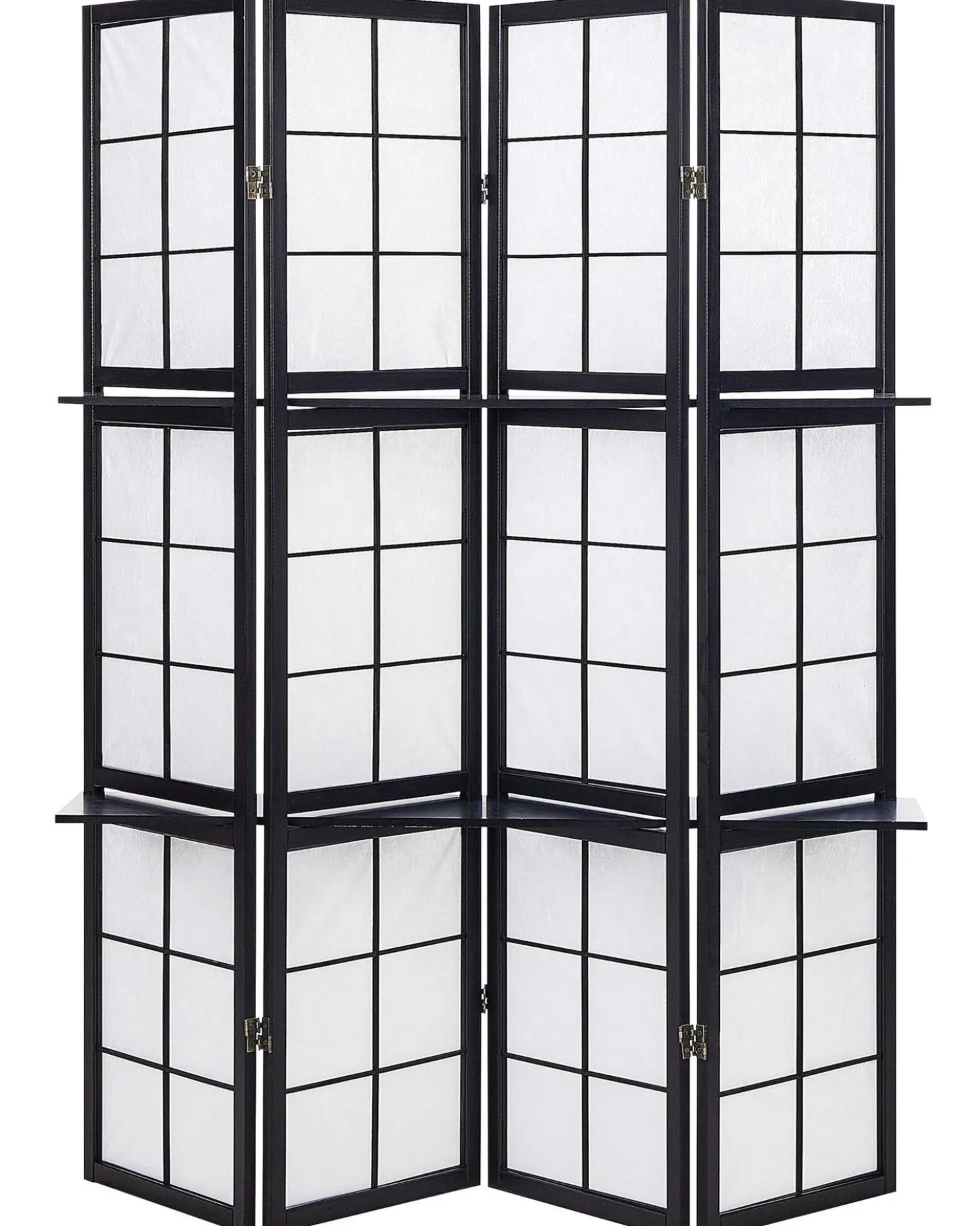 Divisorio per ambienti a 4 pannelli GOMAGOI Nero 120 cm 170 cm