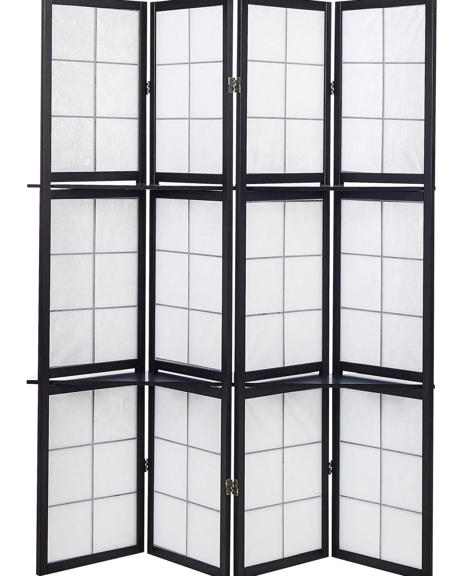Divisorio per ambienti a 4 pannelli GOMAGOI Nero 120 cm 170 cm