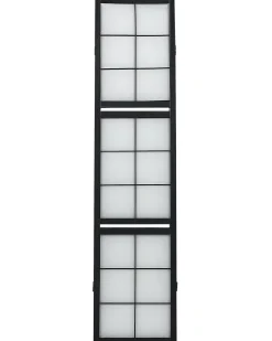 Divisorio per ambienti a 4 pannelli GOMAGOI Nero 120 cm 170 cm