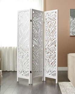 Divisorio per ambienti a 3 pannelli MELAGO Bianco 122 cm 170 cm
