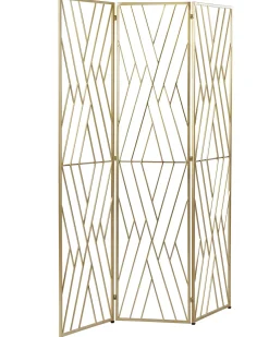 Divisorio per ambienti a 3 pannelli ASOLO Oro 117 cm 170 cm