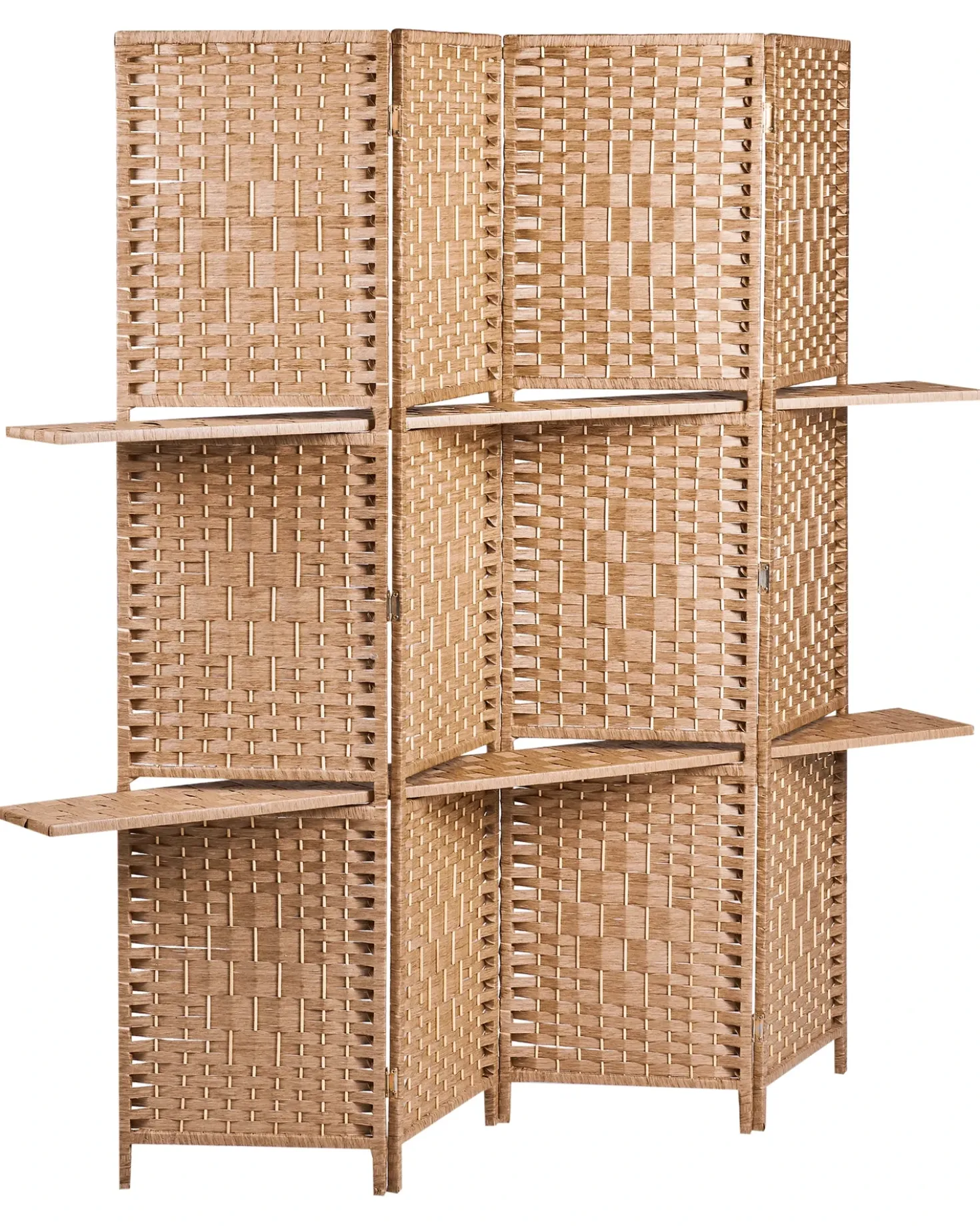 Divisorio per ambienti a 4 pannelli TRAFOI Marrone 158 cm 170 cm