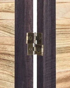 Divisorio per ambienti a 4 pannelli BRENNERBAD Marrone/Nero 164 cm 170 cm