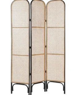 Divisorio per ambienti a 3 pannelli POTENZA Marrone chiaro 105 cm 180 cm