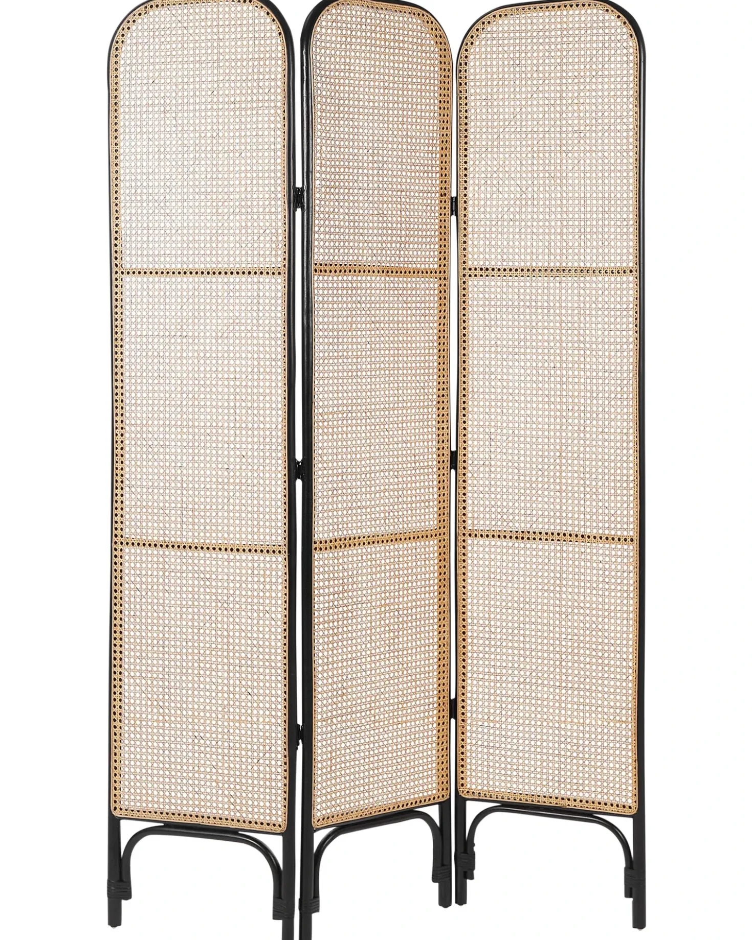 Divisorio per ambienti a 3 pannelli POTENZA Marrone chiaro 105 cm 180 cm