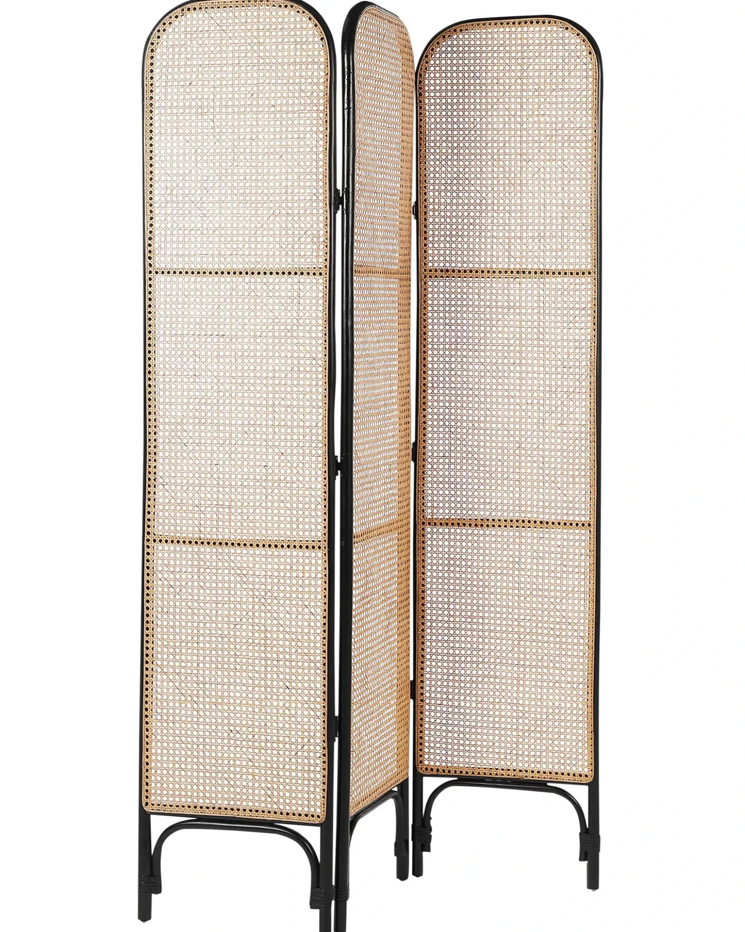 Divisorio per ambienti a 3 pannelli POTENZA Marrone chiaro 105 cm 180 cm