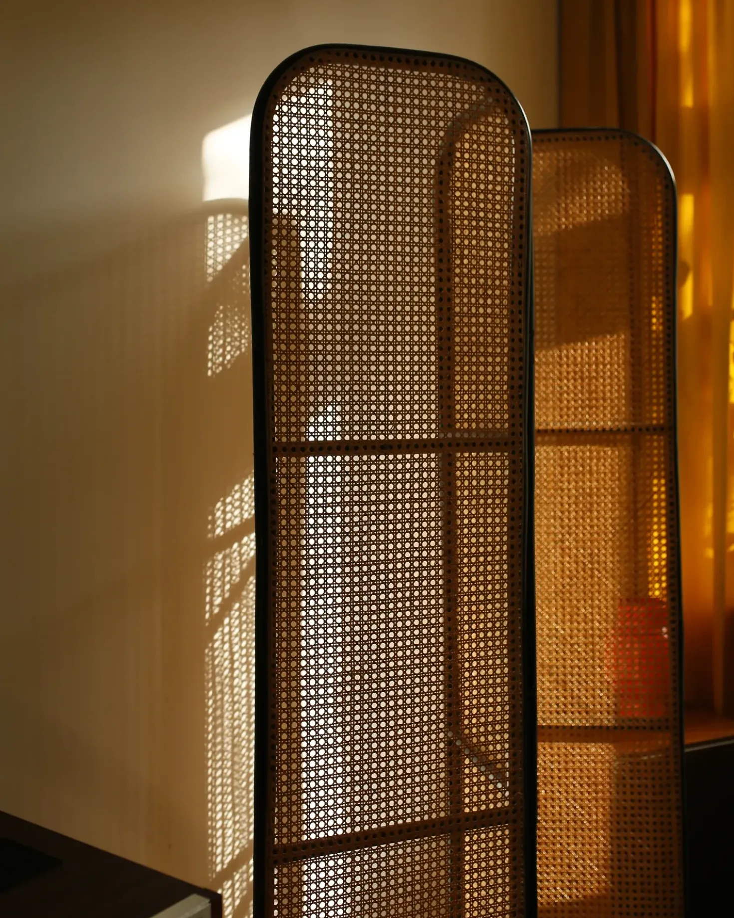 Divisorio per ambienti a 3 pannelli POTENZA Marrone chiaro 105 cm 180 cm