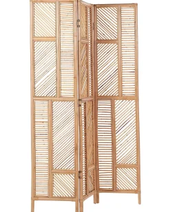 Divisorio per ambienti a 3 pannelli LAMEZIA Marrone chiaro 117 cm 180 cm