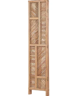 Divisorio per ambienti a 3 pannelli LAMEZIA Marrone chiaro 117 cm 180 cm