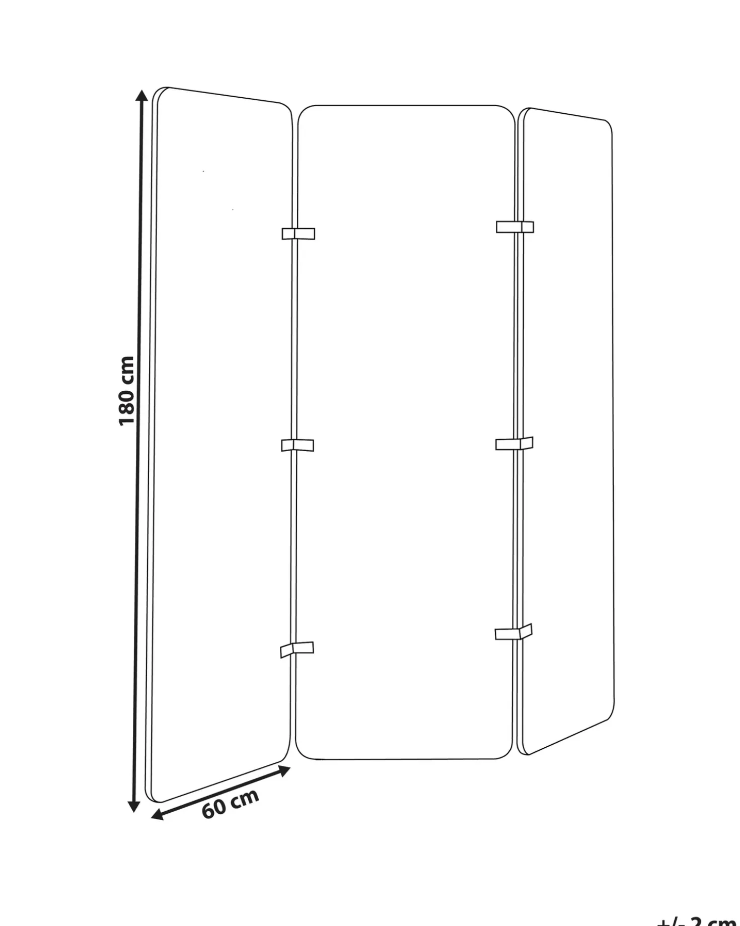 Divisorio per ufficio FUTURA 180 x 180 cm Grigio scuro
