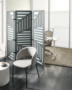 Divisorio per ufficio FUTURA 180 x 180 cm Grigio scuro