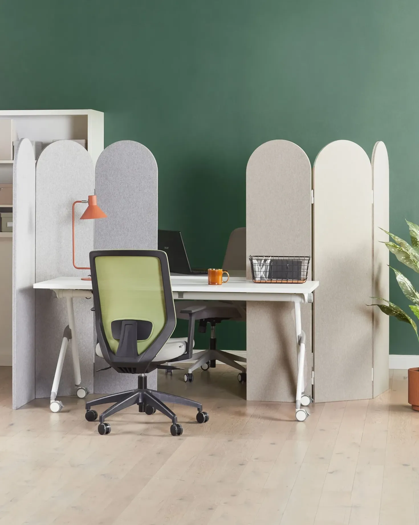 Divisorio per ufficio SLIMMY 120 x 160 cm Beige