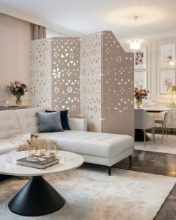 Divisorio per ufficio STARRY 240 x 180 cm Beige chiaro