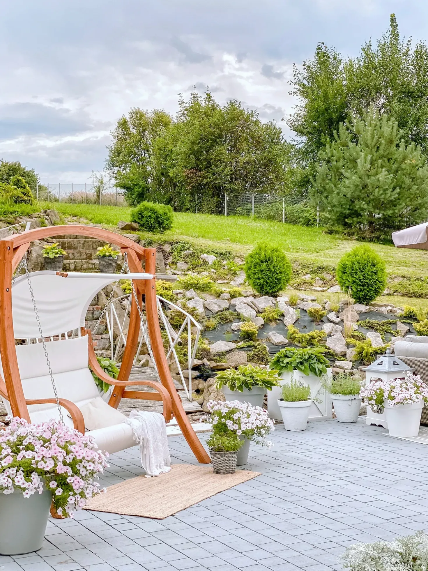 Dondolo da giardino APRILIA Legno di larice Marrone