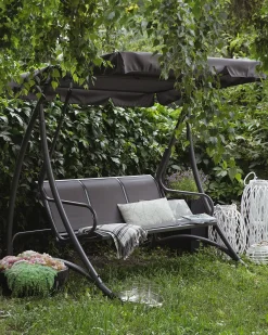 Dondolo da giardino BOGART Metallo Grigio