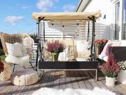 Dondolo da giardino GARBO Metallo Beige