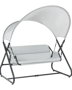 Dondolo da giardino SOLAGNA Metallo Grigio chiaro