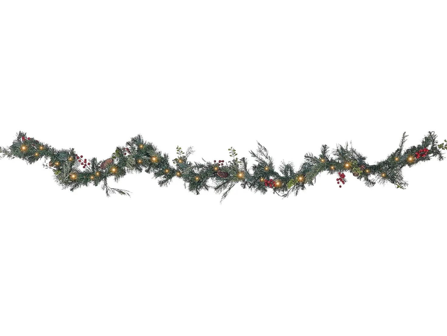 Festone di Natale LED ELBRUS 270 cm Verde