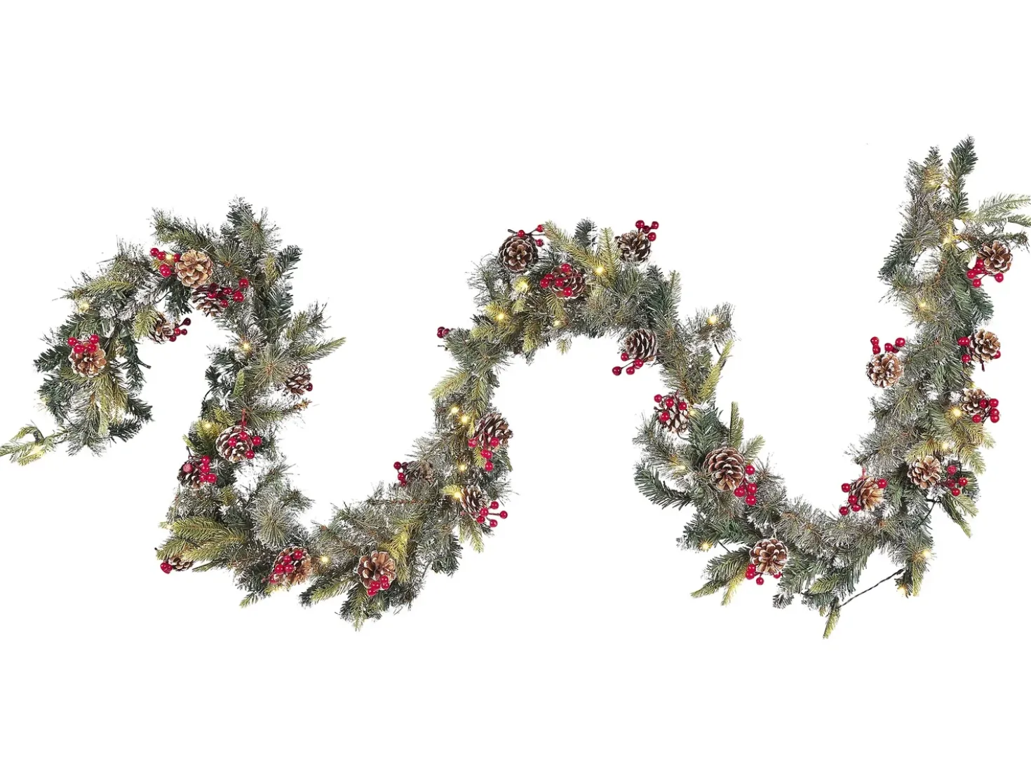 Festone di Natale LED PAIMIO 270 cm Verde