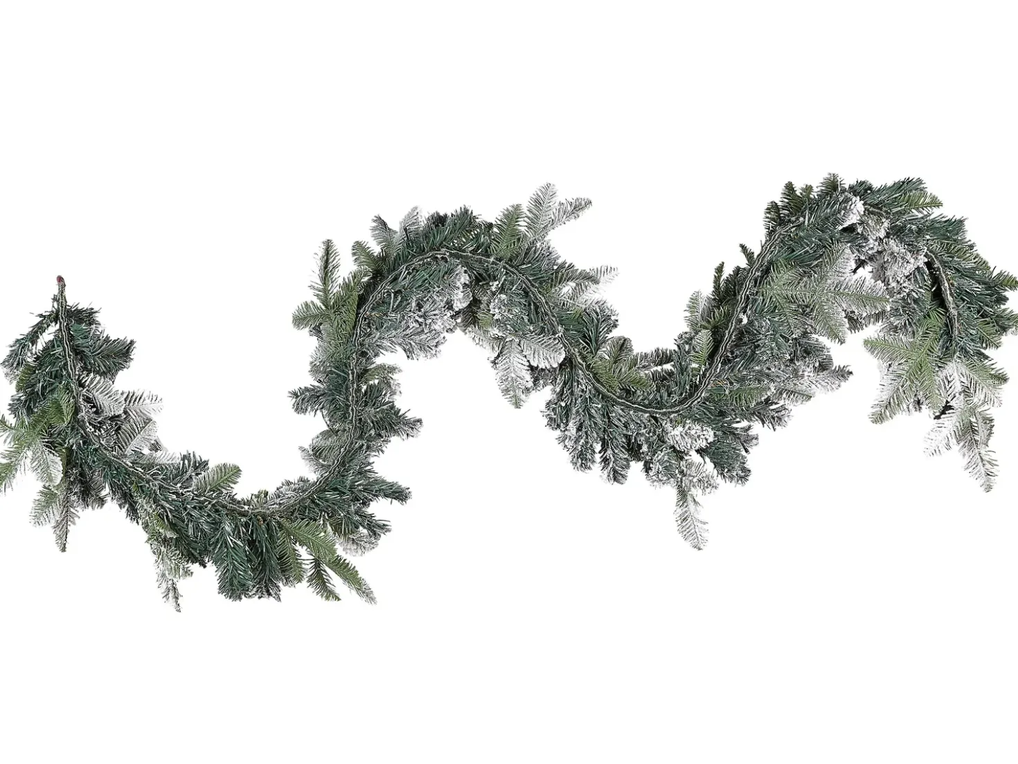 Festone natalizio innevato LED SUNDO 270 cm Bianco