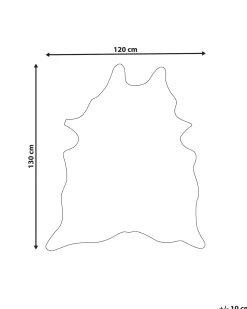 Finta pelle di mucca BOGONG Marrone scuro 130 x 170 cm