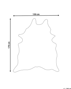 Finta pelle di mucca BOGONG Marrone/Bianco 130 x 170 cm