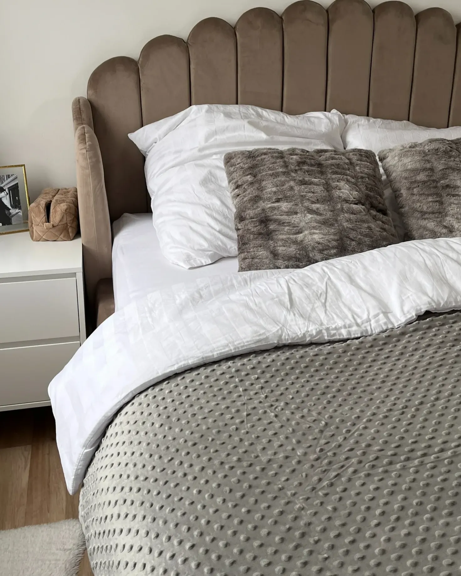Fodera per coperta ponderata 1000 CALLISTO 135 x 200 cm Grigio chiaro