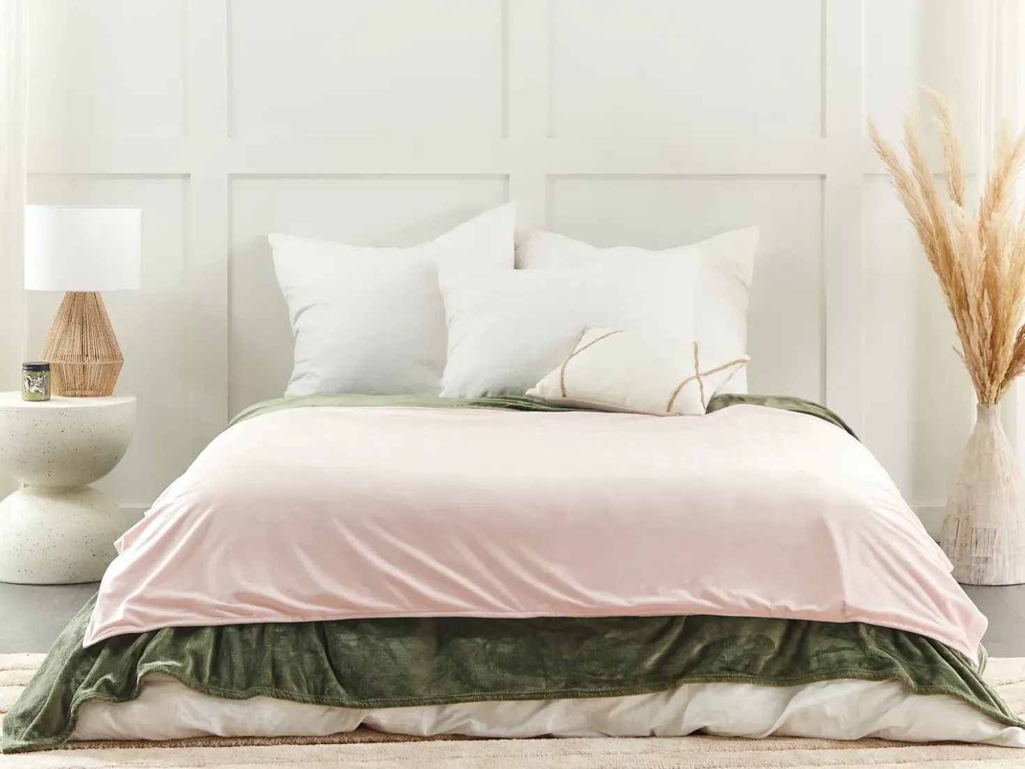 Fodera per coperta ponderata 800 RHEA 120 x 180 cm Rosa pastello