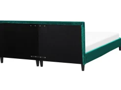 Fodera per struttura letto Velluto FITOU 180 x 200 cm Verde smeraldo