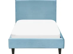 Fodera per struttura letto Velluto FITOU 90 x 200 cm Azzurro