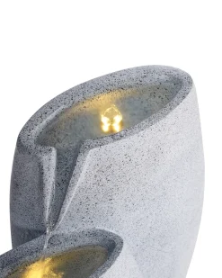 Fontana da giardino ARKLE LED Grigio