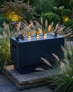 Fontana da giardino FERRERA Nero