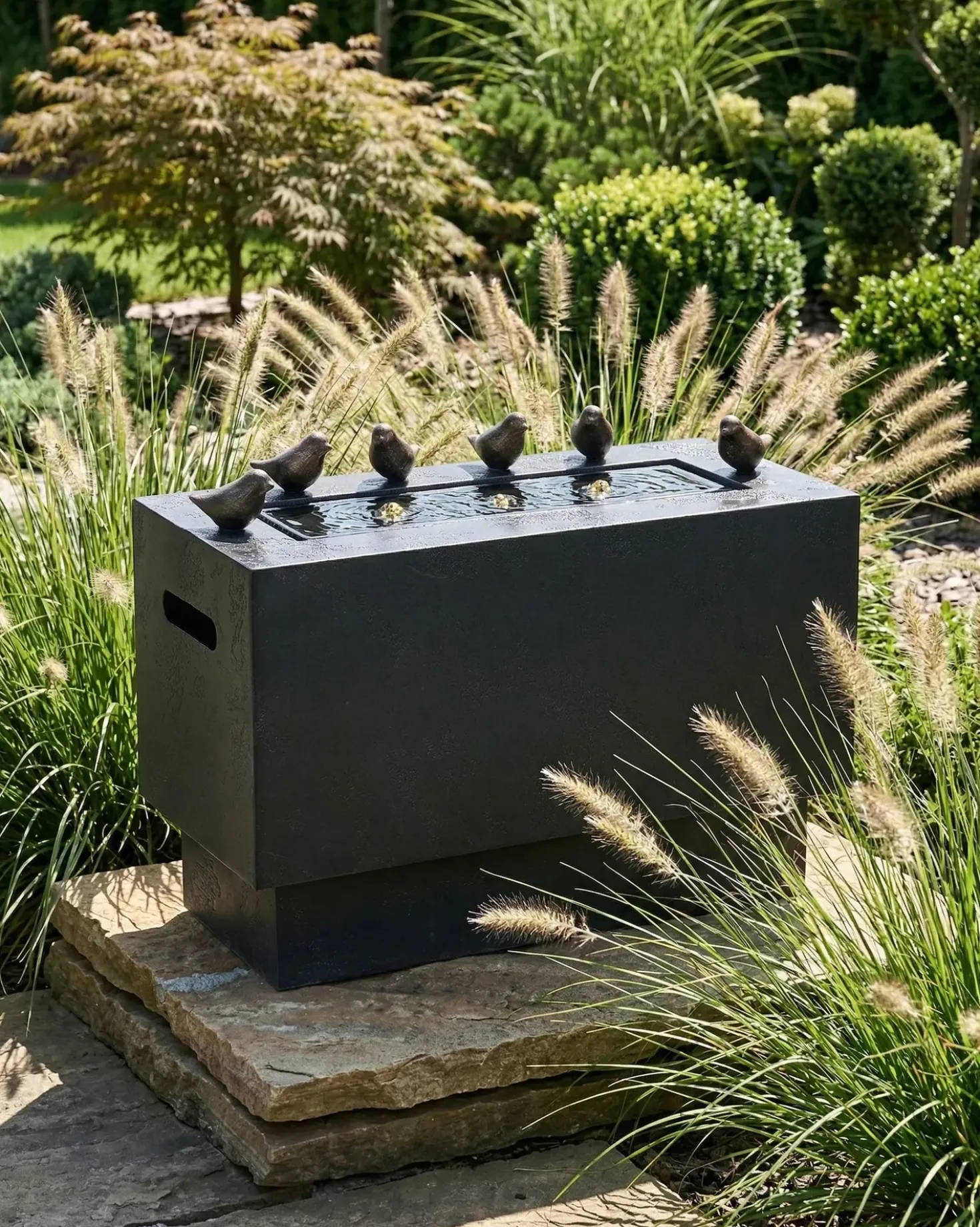 Fontana da giardino FERRERA Nero
