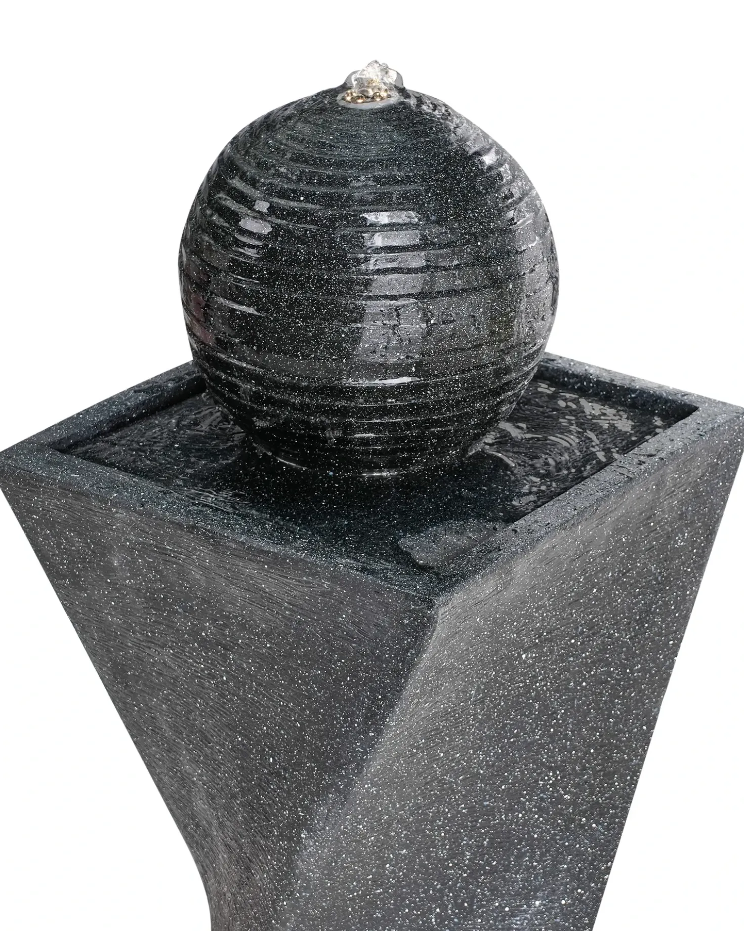 Fontana da giardino LED ACQUACHETA Grigio grafite