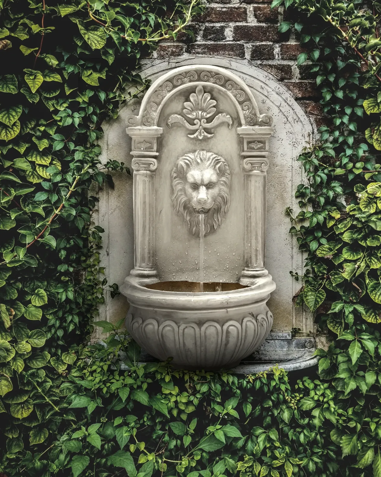 Fontana da giardino LED MARMORE Beige chiaro