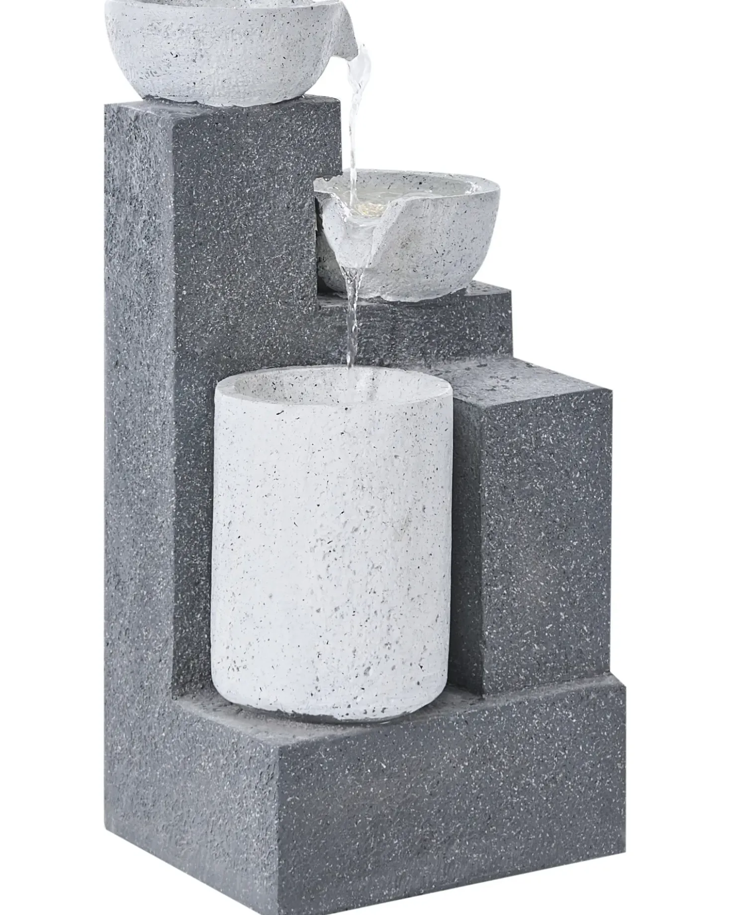 Fontana da giardino LED NAGAMI Grigio