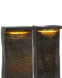 Fontana da giardino SUNLINE LED Marrone