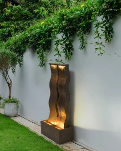 Fontana da giardino SUNLINE LED Marrone