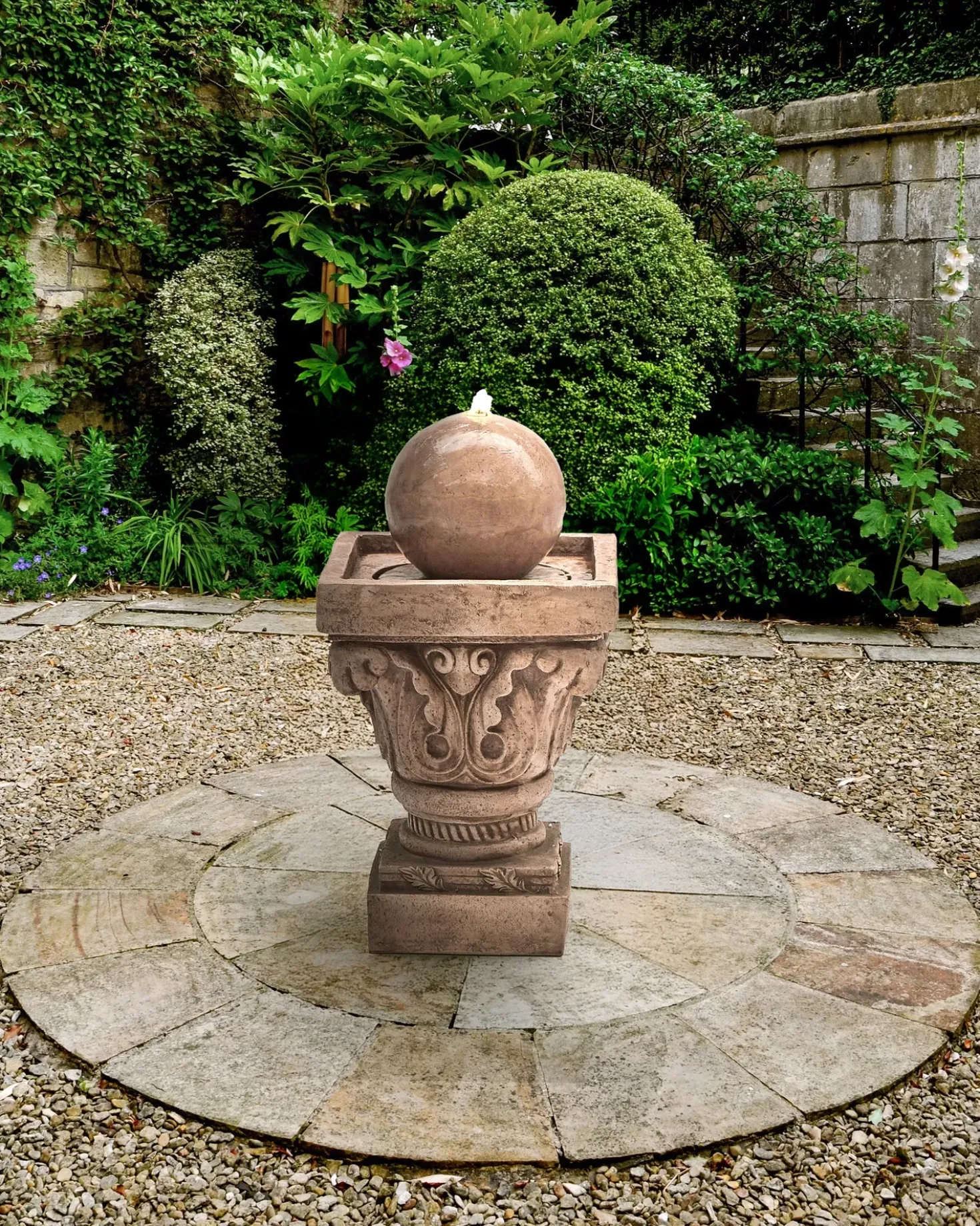 Fontana da giardino VELINO Beige