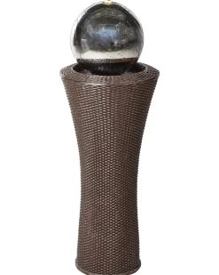 Fontana da giardino ZENYATTA LED Marrone