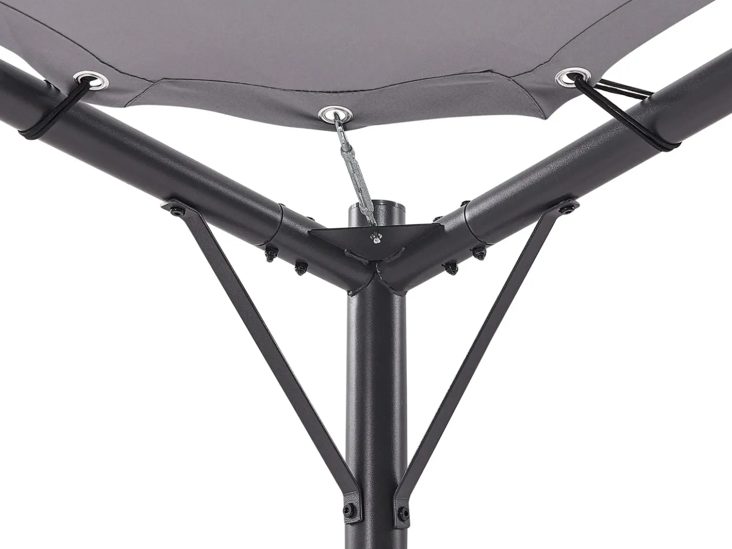 Gazebo AVENTINE Metallo 300 cm 300 cm Grigio