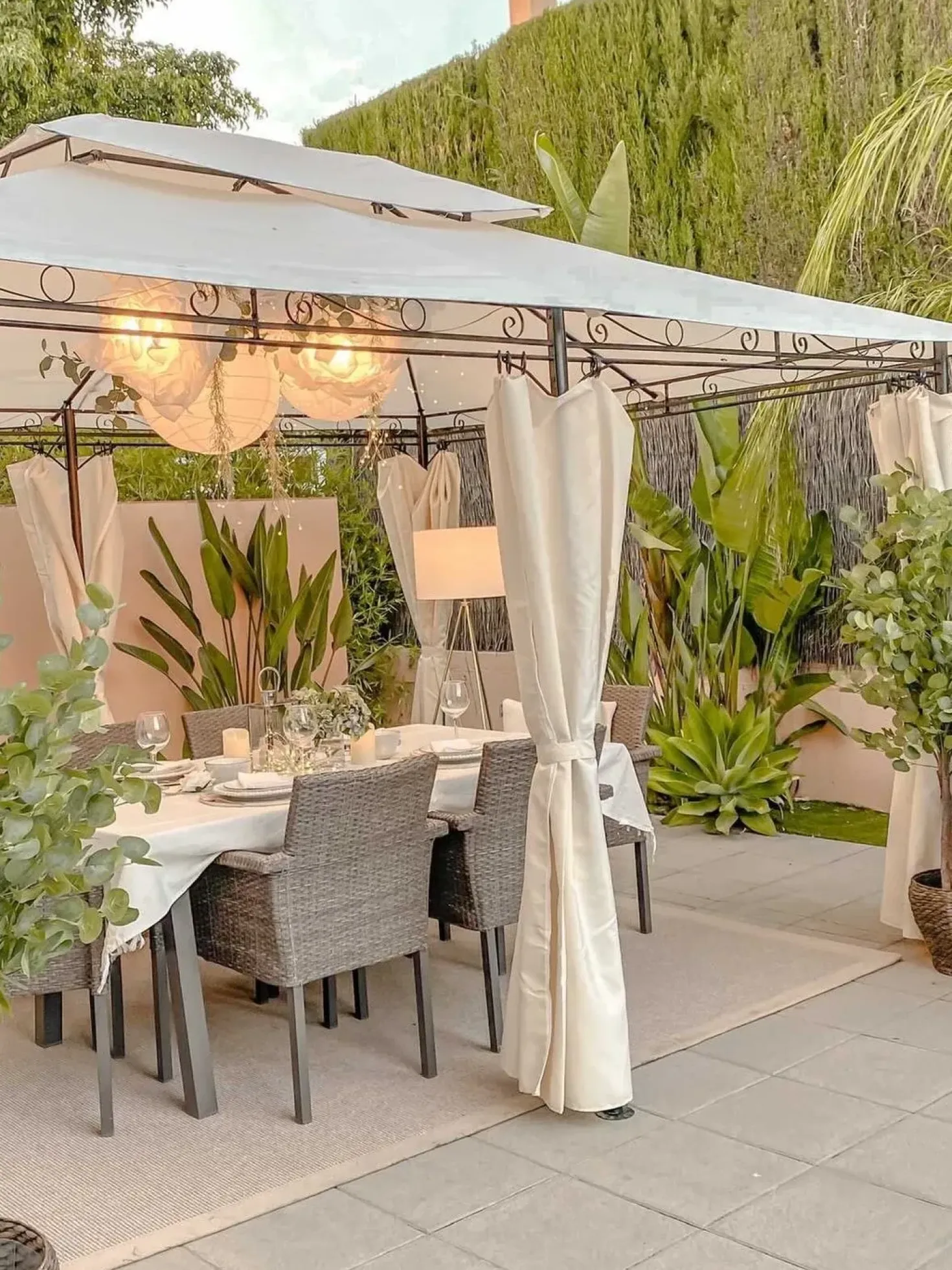 Gazebo COLOS Metallo 400 cm 300 cm Beige