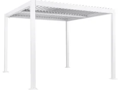 Gazebo FORNOLI Metallo 296 cm 296 cm Bianco