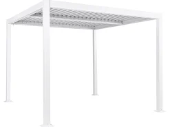 Gazebo FORNOLI Metallo 296 cm 296 cm Bianco