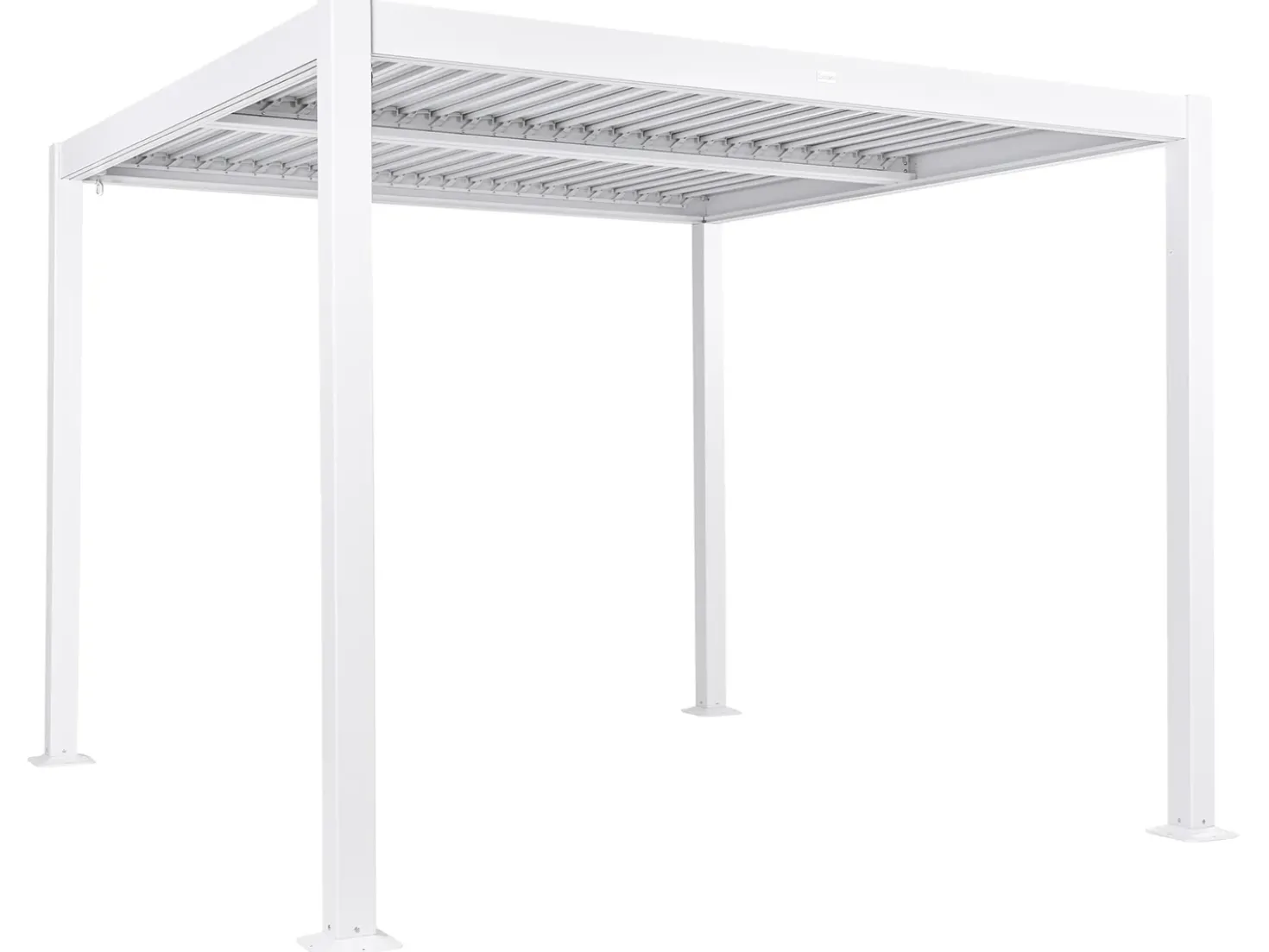 Gazebo FORNOLI Metallo 296 cm 296 cm Bianco