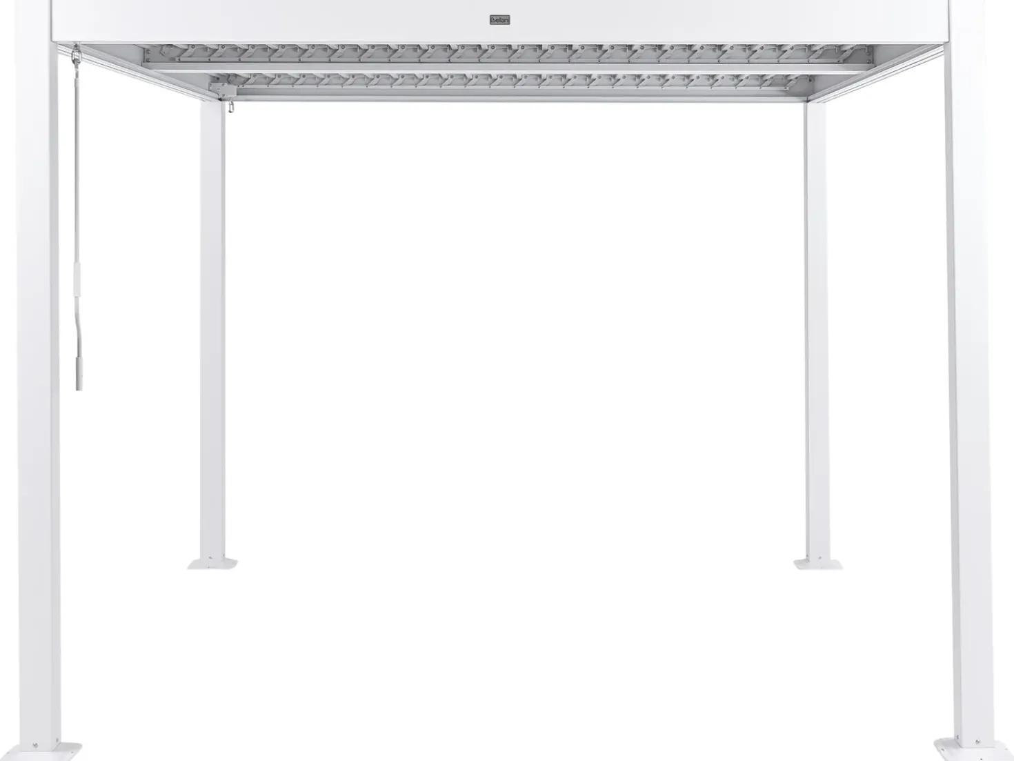 Gazebo FORNOLI Metallo 296 cm 296 cm Bianco