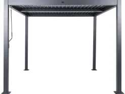 Gazebo FORNOLI Metallo 296 cm 296 cm Nero